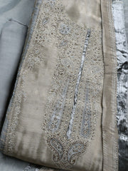 Banarasi Tissue Unstitched Suit With Dupatta