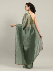 Plain Art slik Saree