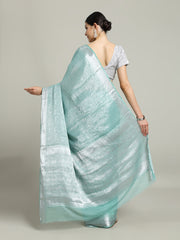 Zari Jaal Georgette Woven Saree