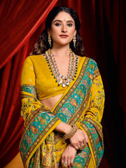 Digital Printed Art Crepe Saree