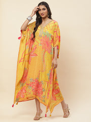 Floral Printed Crepe Kurta