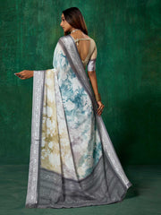 Abstract Print Georgette Saree