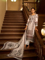Neck Embroidery Muslin Kurta With Pants & Dupatta