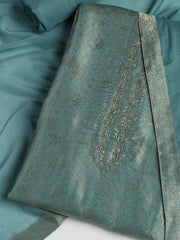 Zari Jaal Art Silk Unstitched Suit With Dupatta