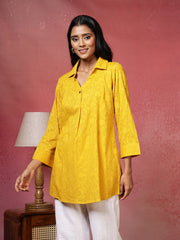 Plain Cotton Blend Kurta
