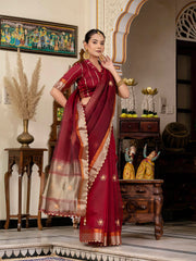Woven Border Tissue Saree