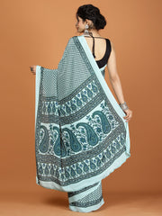 Digital Printed Crepe Woven Saree