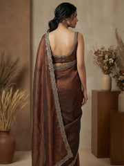 Embroidered Georgette Saree