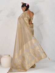 Woven Design Linen Saree