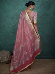 Woven Design Linen Saree