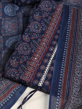 Printed Cotton Blend Unstitched Suit Piece With Dupatta