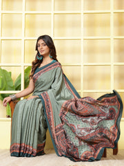 Digital Printed Crepe Saree