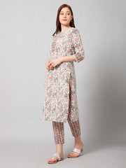 Printed Cotton Kurta Set