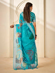 Digital Printed Cotton Saree