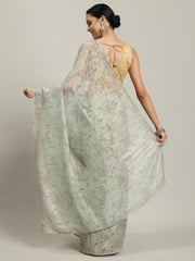 Cutdana Embroidered Chiffon Saree