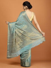 Zari Border Woven Chiffon Saree