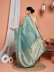 Woven Design Satin Saree