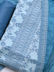 Printed Muslin Unstitched Suit Piece With Dupatta