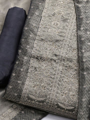 Banarasi Tissue Unstitched Suit With Dupatta