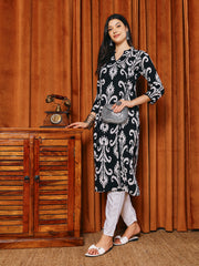 printed Cotton Blend Kurta