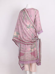 Floral Printed Muslin Kurta With Pants & Dupatta