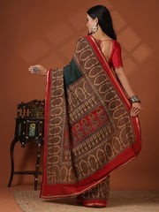 Digital Printed Art Silk Saree