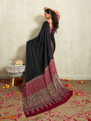 Printed Satin Saree