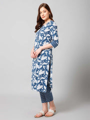 Printed Cotton Kurta Set