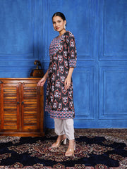 Printed Cotton Blend Kurta