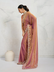 Embroidered Chiffon Saree