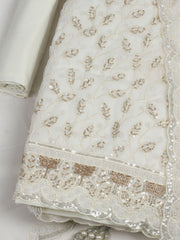 Embroidered Chiffon Unstitched Suit With Dupatta