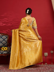 Embroidered Dola Silk Saree