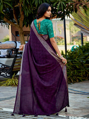 Zari Border Art Silk Saree