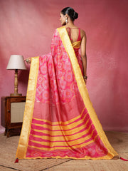 Printed Art-Tusser Saree