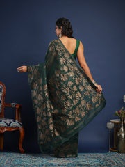 Woven Design Art Silk Unstitched Suit With Pant & Dupatta