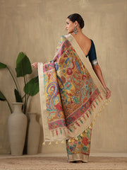 Printed Tussar Saree