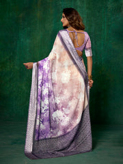 Printed Georgette Saree