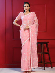 Embroidered Georgette Saree