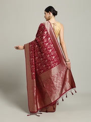 Zari Jaal Art Silk Woven Saree