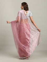 Sequence Embroidery Tissue Saree