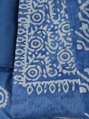 Printed Cotton Unstitched Kurta With Pant & Dupatta