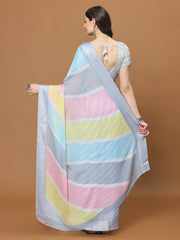 Floral Printed Chiffon Woven Saree