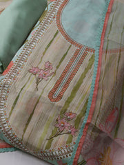 Printed Muslin Unstitched Suit With Dupatta