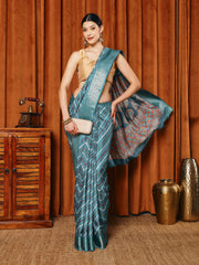 Digital Printed Art slik Saree