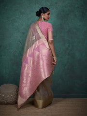 Woven Border Art silk Saree