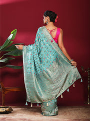 Woven Design Satin Saree