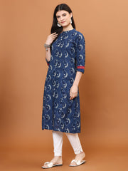 Printed Cotton Blend Kurta