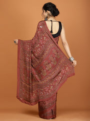Digital Printed Crepe Woven Saree