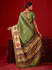 Digital Printed Art Silk Saree