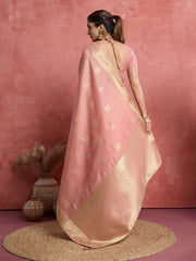 Woven Border Booti Art Silk Saree